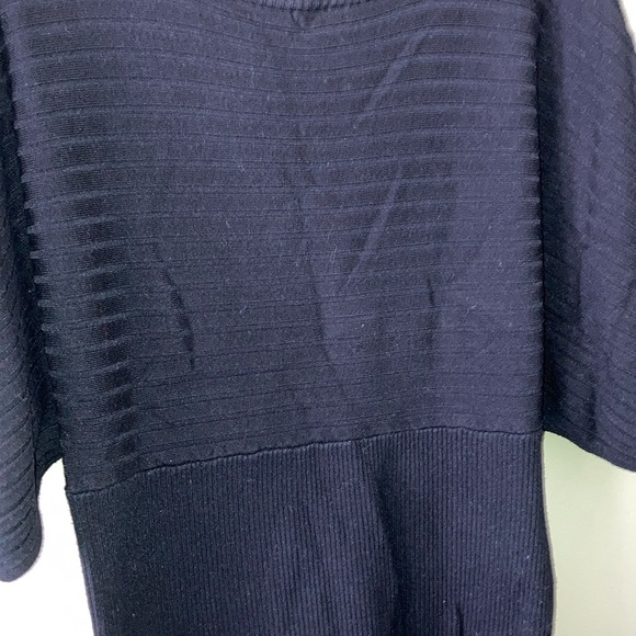 Joseph A Black Relaxed Ribbed Blouse - Picture 3 of 10